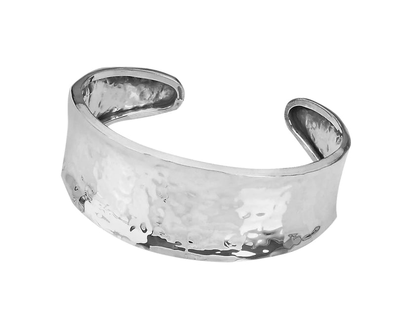 Sterling Silver Wide Cuff Bangle