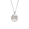 Silver Tree of Life Circle Pendant