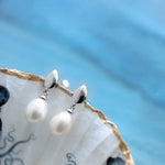 Pebble Pearl Droplet Earrings